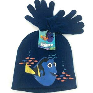 Finding Dory Beanie Knit & Hat Gloves Set